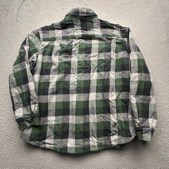 Duluth Trading Flapjack Fleece Lined Flannel Shirt Mens XL Jac Long Sleeve Snap - Picture 10 of 11